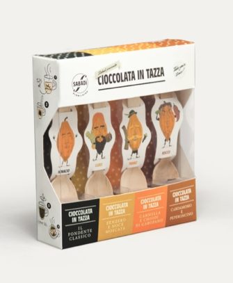 Cioccolata in tazza extra fondente assortita BIO - Confezione regalo 4 pezzi