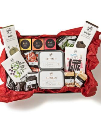 scatola regalo con i cioccolati premiati Sabadì